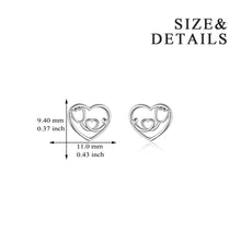 Load image into Gallery viewer, Nursing Themed Stud Earrings Sterling Silver Stethoscope Jewelry Gift for Nurse