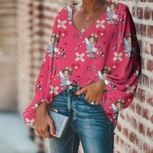 Load image into Gallery viewer, Medical Themed Long-sleeved Bottoming Shirt Top