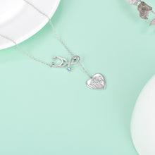 Load image into Gallery viewer, Stethoscope Necklace Sterling Silver Caduceus Angel Nursing Themed Nurse Doctor Medical Student RN Registered Nurse Graduation Gift
