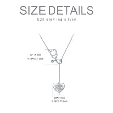 Load image into Gallery viewer, Stethoscope Necklace Sterling Silver Caduceus Angel Nursing Themed Nurse Doctor Medical Student RN Registered Nurse Graduation Gift