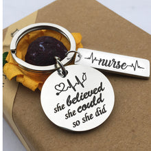 Load image into Gallery viewer, Nurse's Day Stainless Steel Keychain ECG Doctor Gift