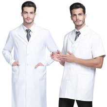 Load image into Gallery viewer, Doctor Short Cotton Long-sleeved White Coat