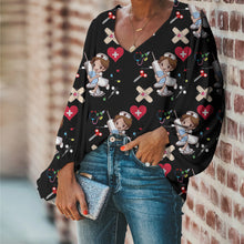 Load image into Gallery viewer, Medical Themed Long-sleeved Bottoming Shirt Top