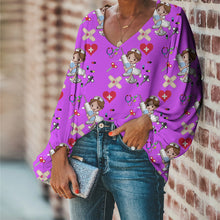 Load image into Gallery viewer, Medical Themed Long-sleeved Bottoming Shirt Top