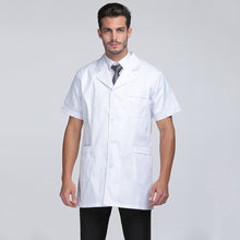 Load image into Gallery viewer, Doctor Short Cotton Long-sleeved White Coat
