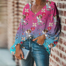 Load image into Gallery viewer, Medical Themed Long-sleeved Bottoming Shirt Top