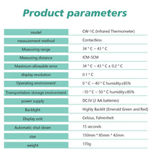 Load image into Gallery viewer, 1PC R99 Infrared Forehead Thermometer Noncontact