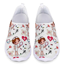 Load image into Gallery viewer, Nurse cartoon printed shoes
