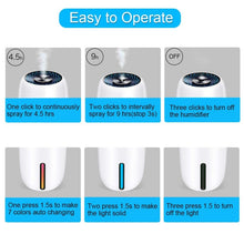 Load image into Gallery viewer, Mini Car Air Humidifier Home Silent Desktop Portable USB Air Purifying Humidifier
