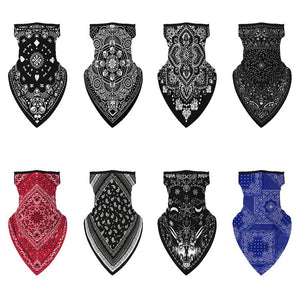 Unisex Men Women Face Scarf Bandana Ear Loops