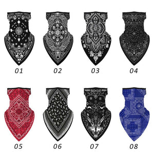 Unisex Men Women Face Scarf Bandana Ear Loops