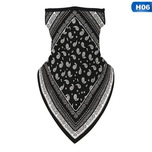 Unisex Men Women Face Scarf Bandana Ear Loops