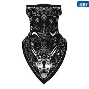 Unisex Men Women Face Scarf Bandana Ear Loops