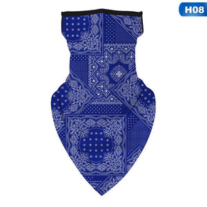 Unisex Men Women Face Scarf Bandana Ear Loops