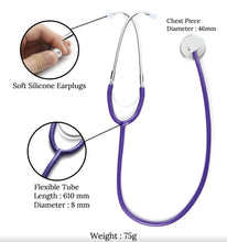 Load image into Gallery viewer, Portable Single Head Stethoscope Professional Cardiology Stethoscope
